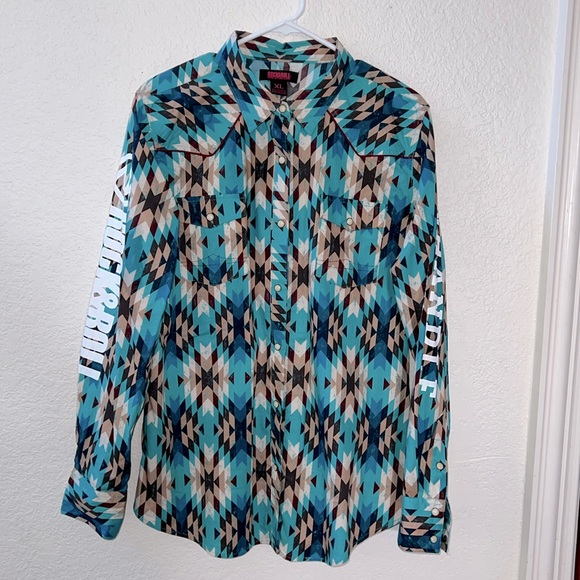 Rock and Roll cowboy shirt size XL - Picture 1 of 4